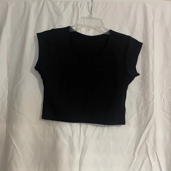Women's Crop Top in Black - Picture 3 of 7